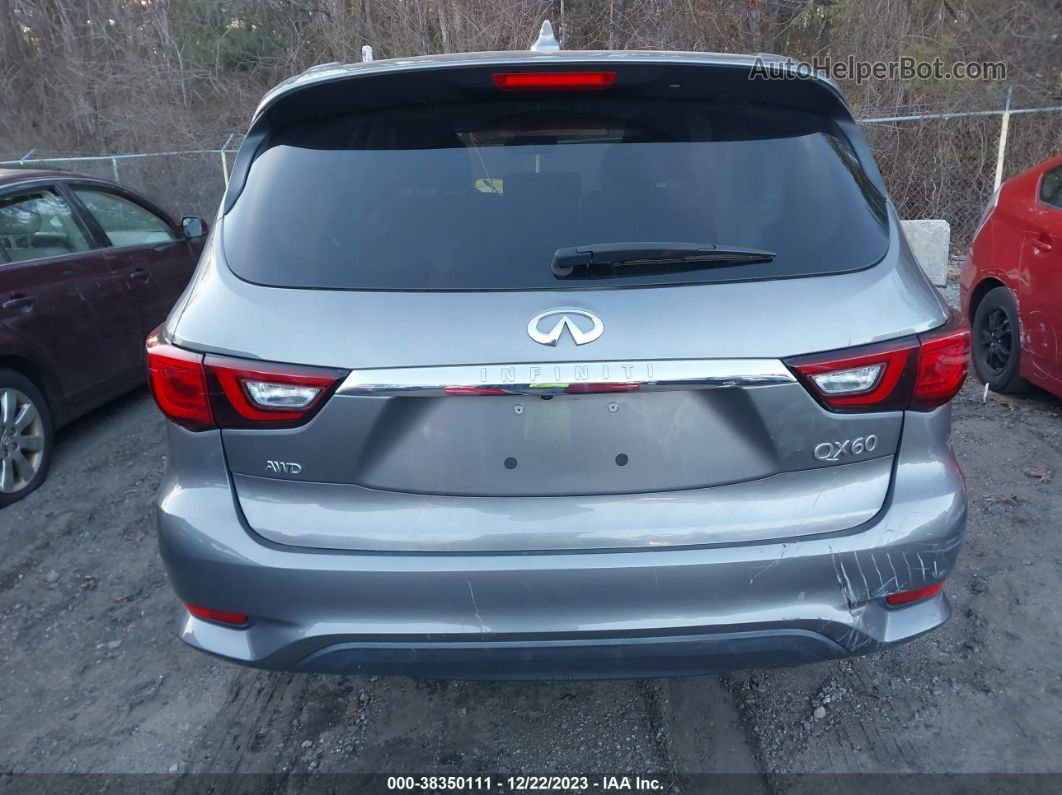 2020 Infiniti Qx60 Pure Awd Gray vin: 5N1DL0MM8LC522735