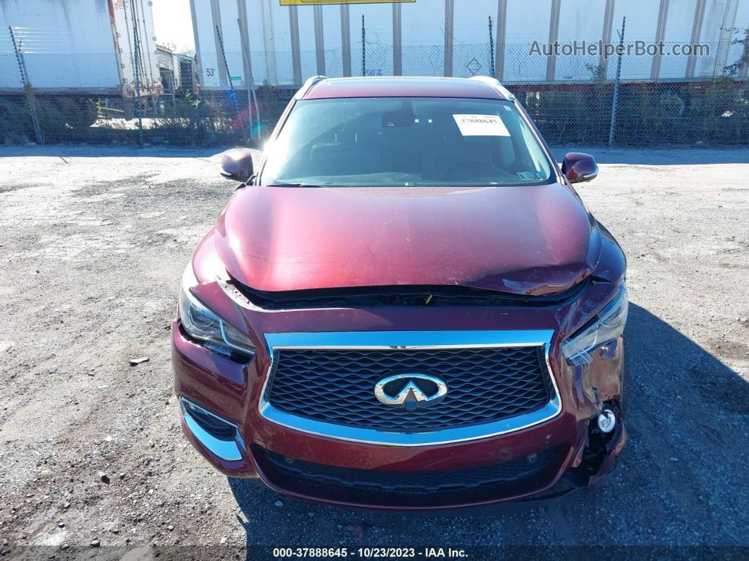 2020 Infiniti Qx60 Luxe Awd Бордовый vin: 5N1DL0MM8LC526543