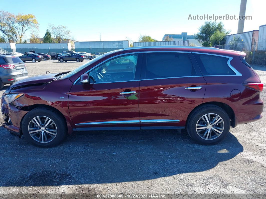 2020 Infiniti Qx60 Luxe Awd Бордовый vin: 5N1DL0MM8LC526543