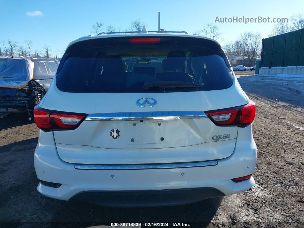 2017 Infiniti Qx60   White vin: 5N1DL0MM9HC518605