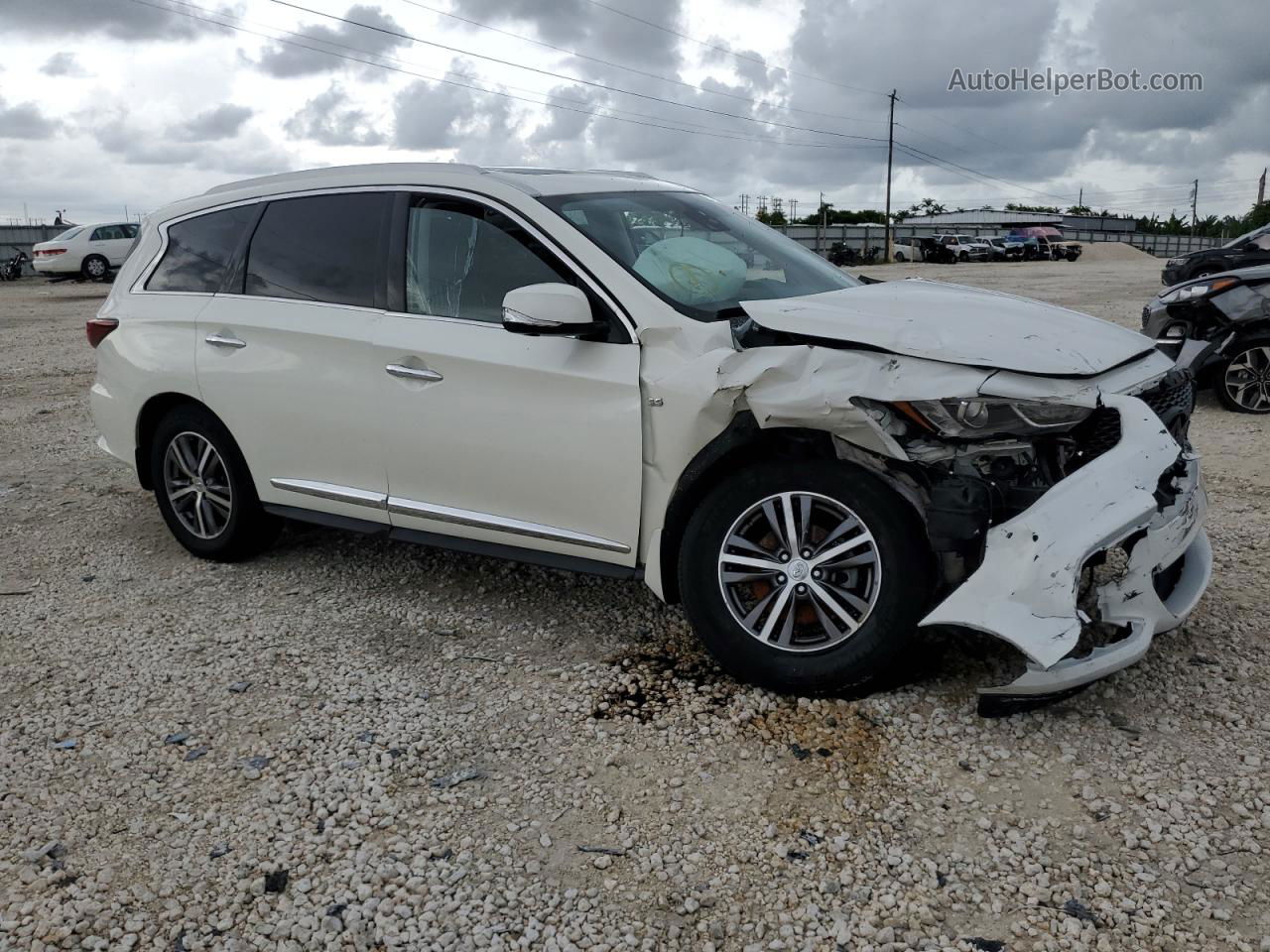 2020 Infiniti Qx60 Luxe Белый vin: 5N1DL0MM9LC503871