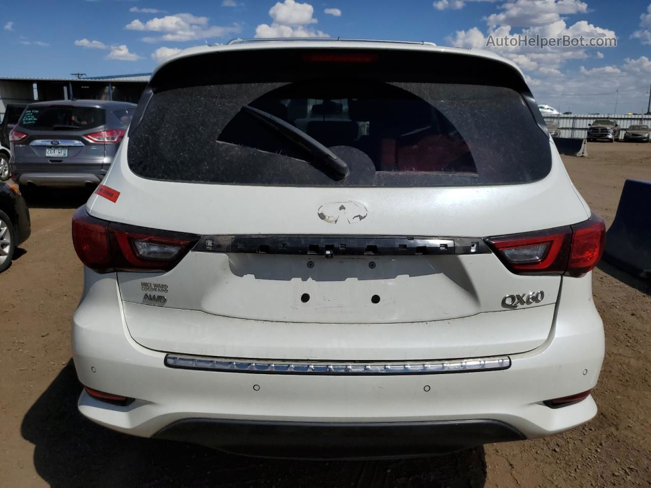 2020 Infiniti Qx60 Luxe White vin: 5N1DL0MM9LC511159