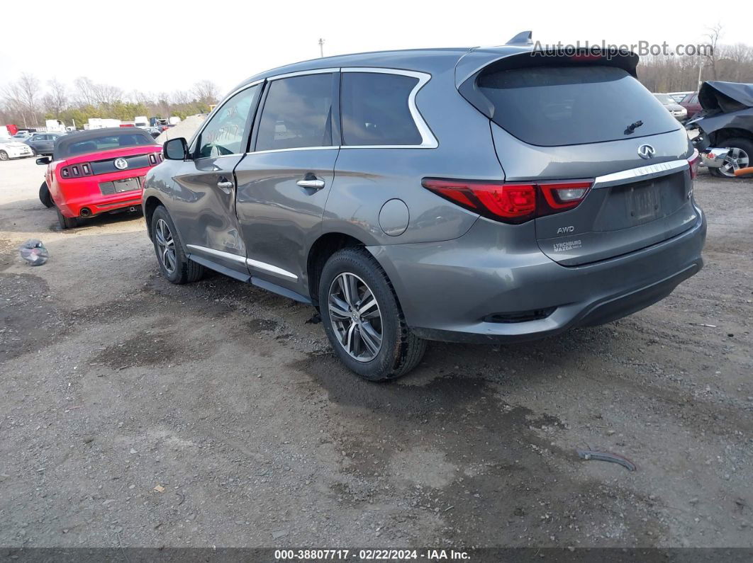 2020 Infiniti Qx60 Pure Awd Gray vin: 5N1DL0MM9LC530410