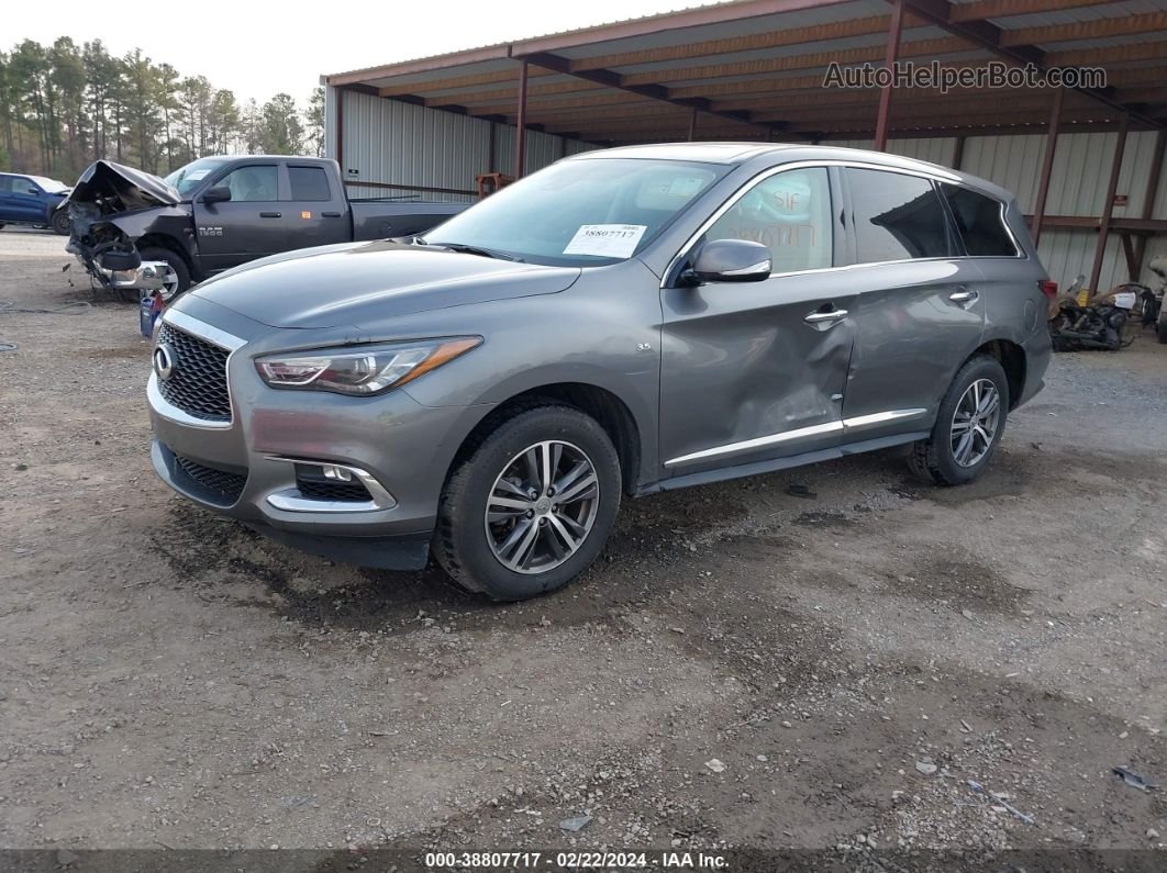 2020 Infiniti Qx60 Pure Awd Gray vin: 5N1DL0MM9LC530410