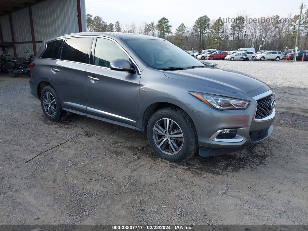 2020 Infiniti Qx60 Pure Awd Gray vin: 5N1DL0MM9LC530410