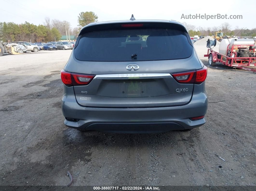 2020 Infiniti Qx60 Pure Awd Gray vin: 5N1DL0MM9LC530410