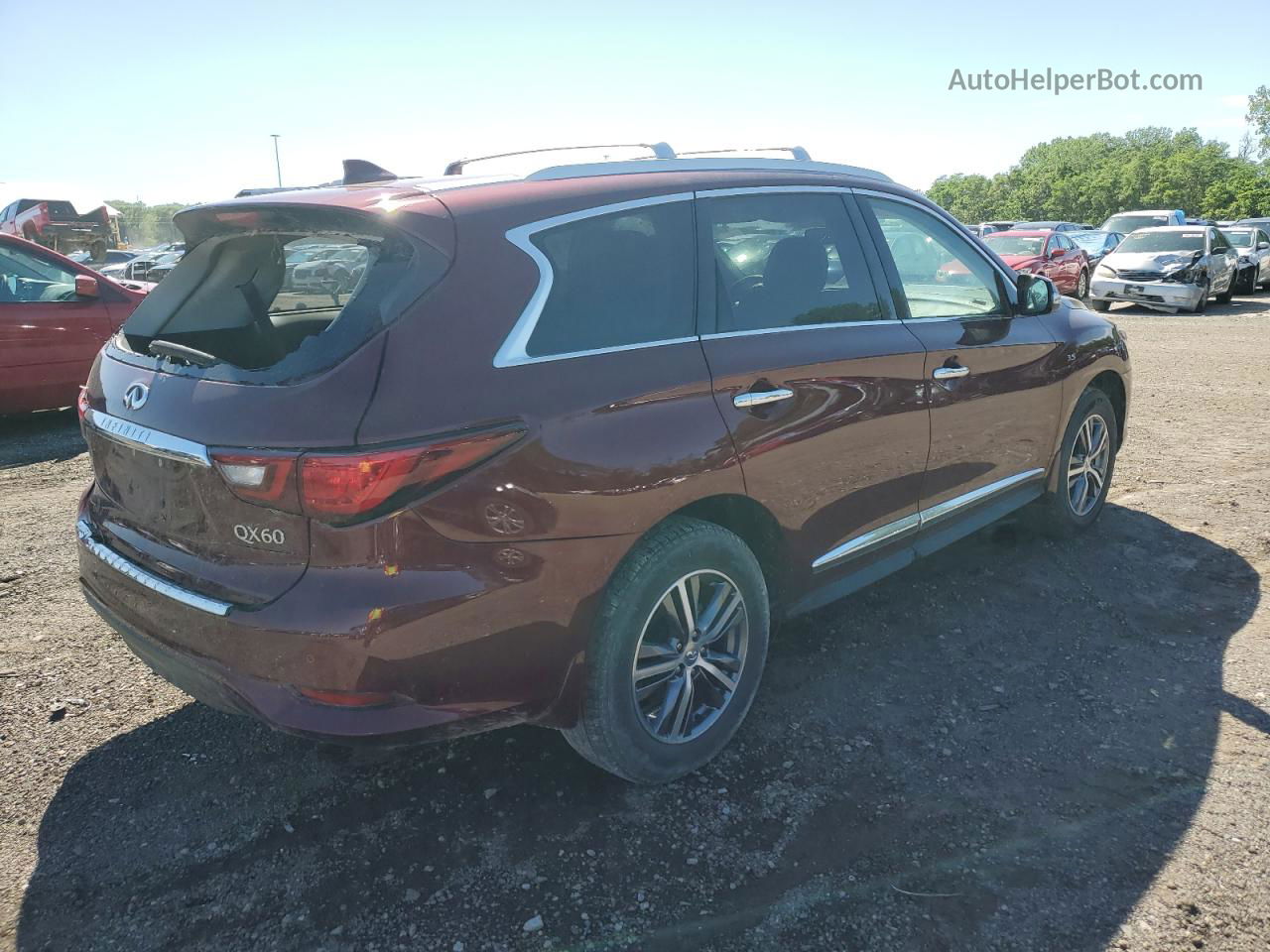 2020 Infiniti Qx60 Luxe Maroon vin: 5N1DL0MM9LC539172