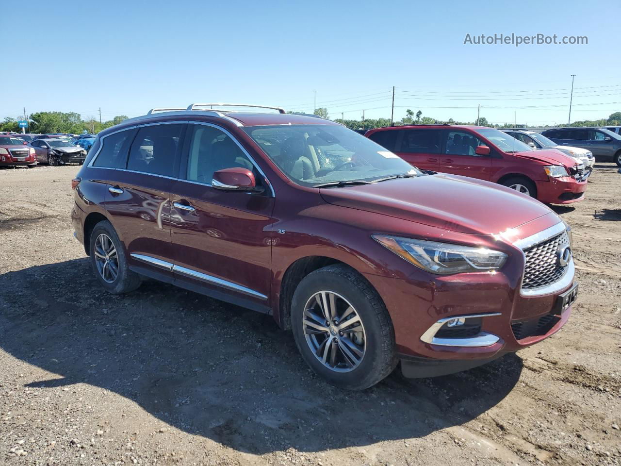 2020 Infiniti Qx60 Luxe Maroon vin: 5N1DL0MM9LC539172