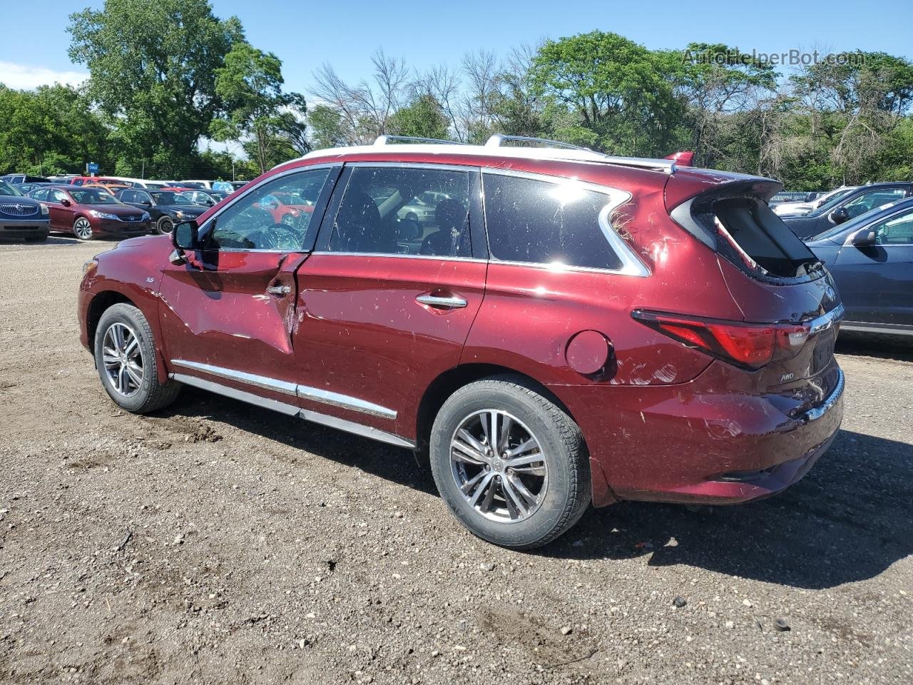 2020 Infiniti Qx60 Luxe Maroon vin: 5N1DL0MM9LC539172