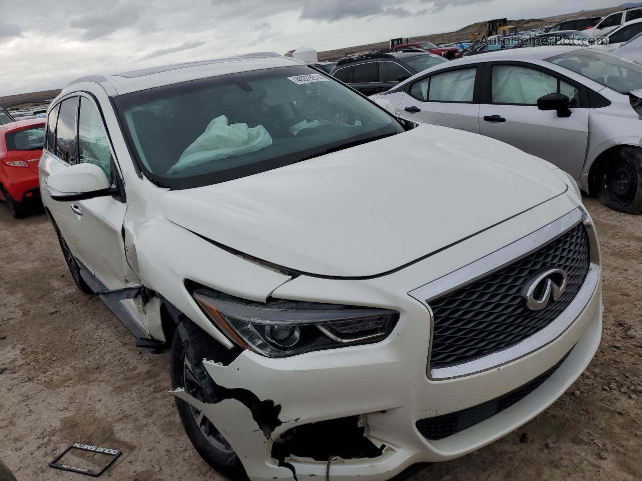 2017 Infiniti Qx60  White vin: 5N1DL0MMXHC526552