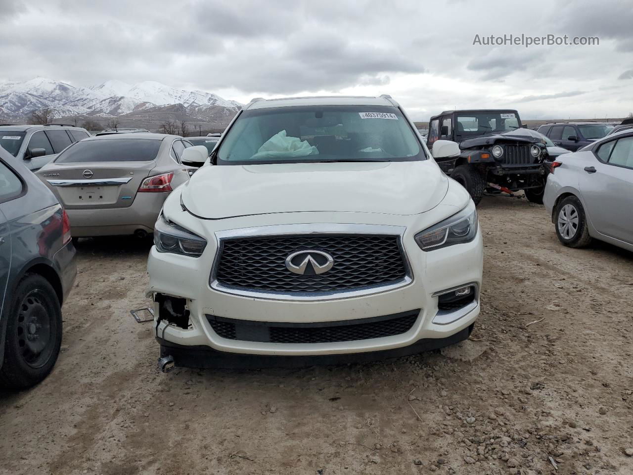 2017 Infiniti Qx60  Белый vin: 5N1DL0MMXHC526552