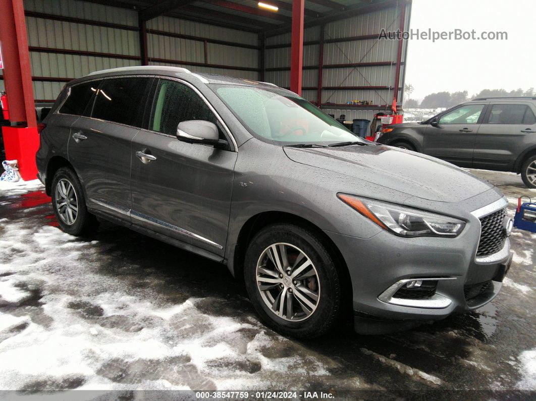 2020 Infiniti Qx60 Luxe Awd Gray vin: 5N1DL0MMXLC506486