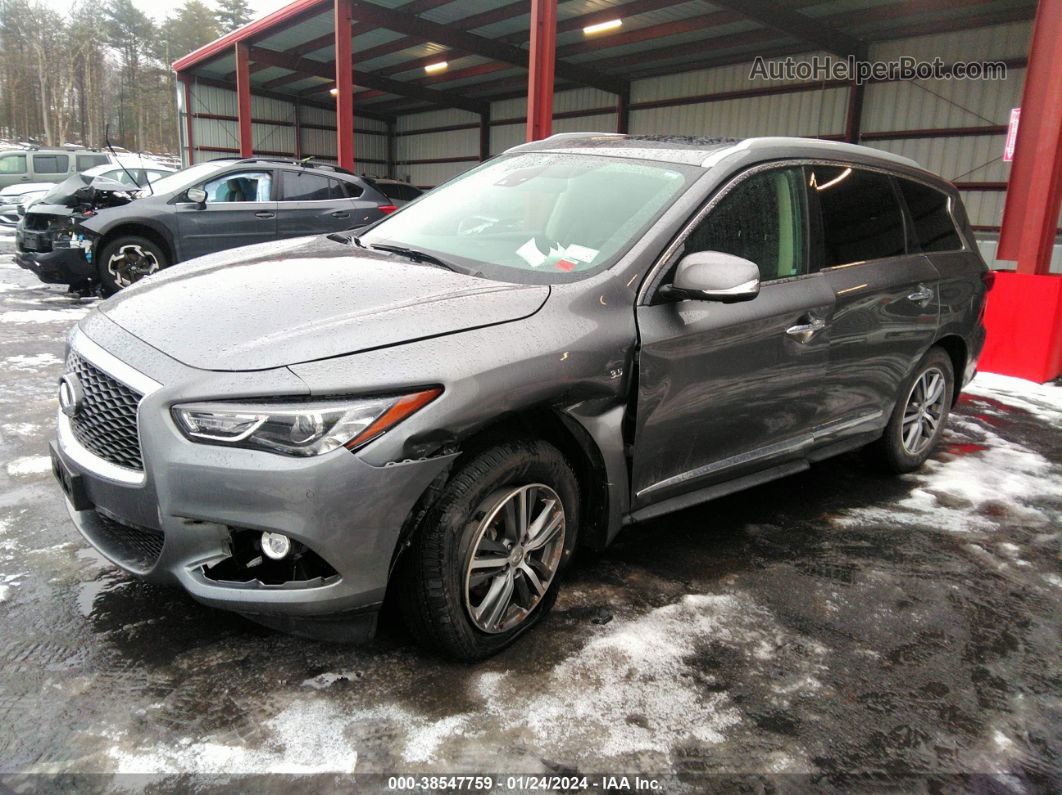 2020 Infiniti Qx60 Luxe Awd Gray vin: 5N1DL0MMXLC506486