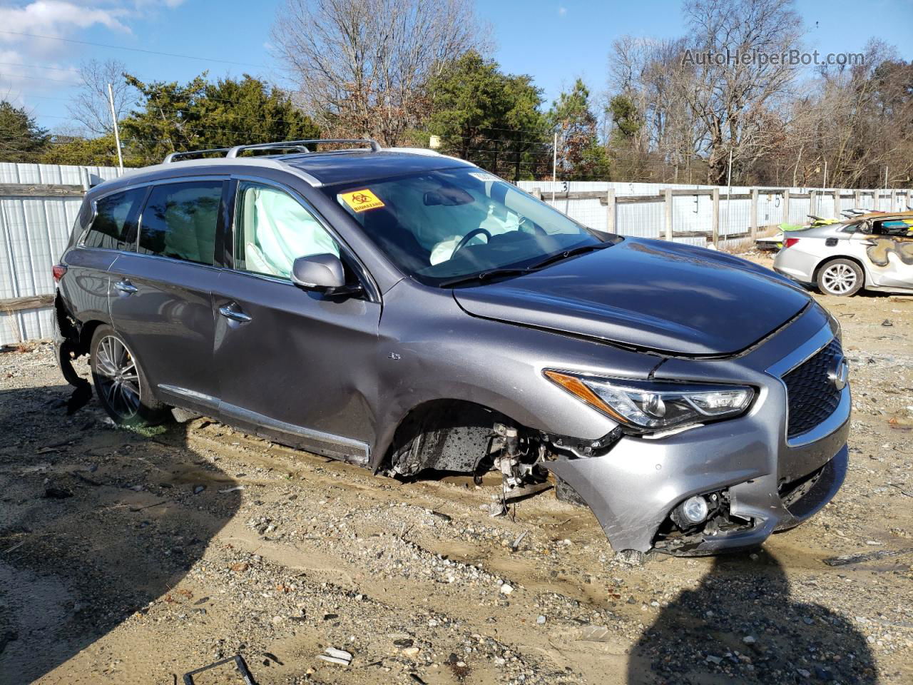 2020 Infiniti Qx60 Luxe Серый vin: 5N1DL0MMXLC508271