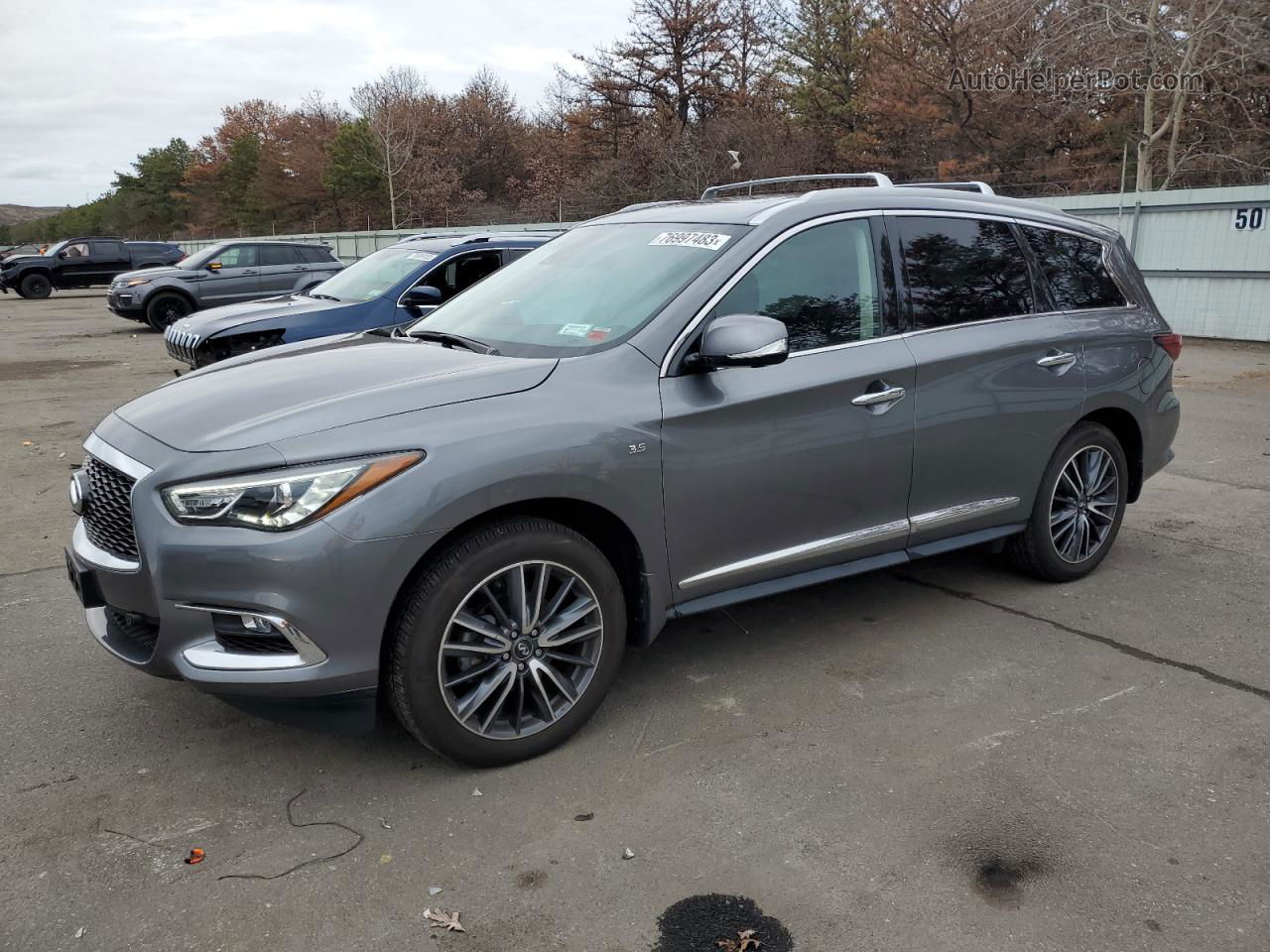 2020 Infiniti Qx60 Luxe Gray vin: 5N1DL0MMXLC523806