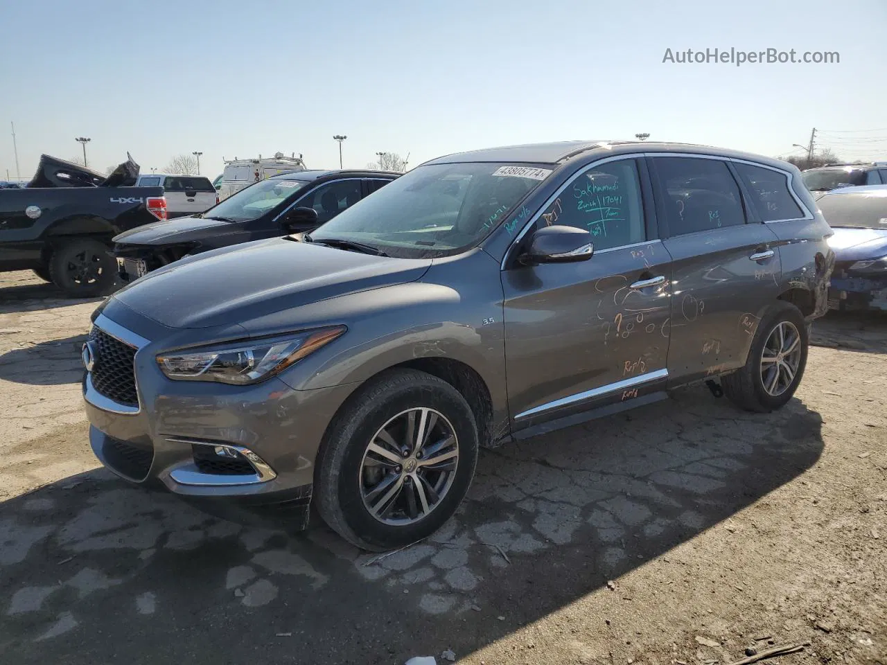 2020 Infiniti Qx60 Luxe Серый vin: 5N1DL0MMXLC530626