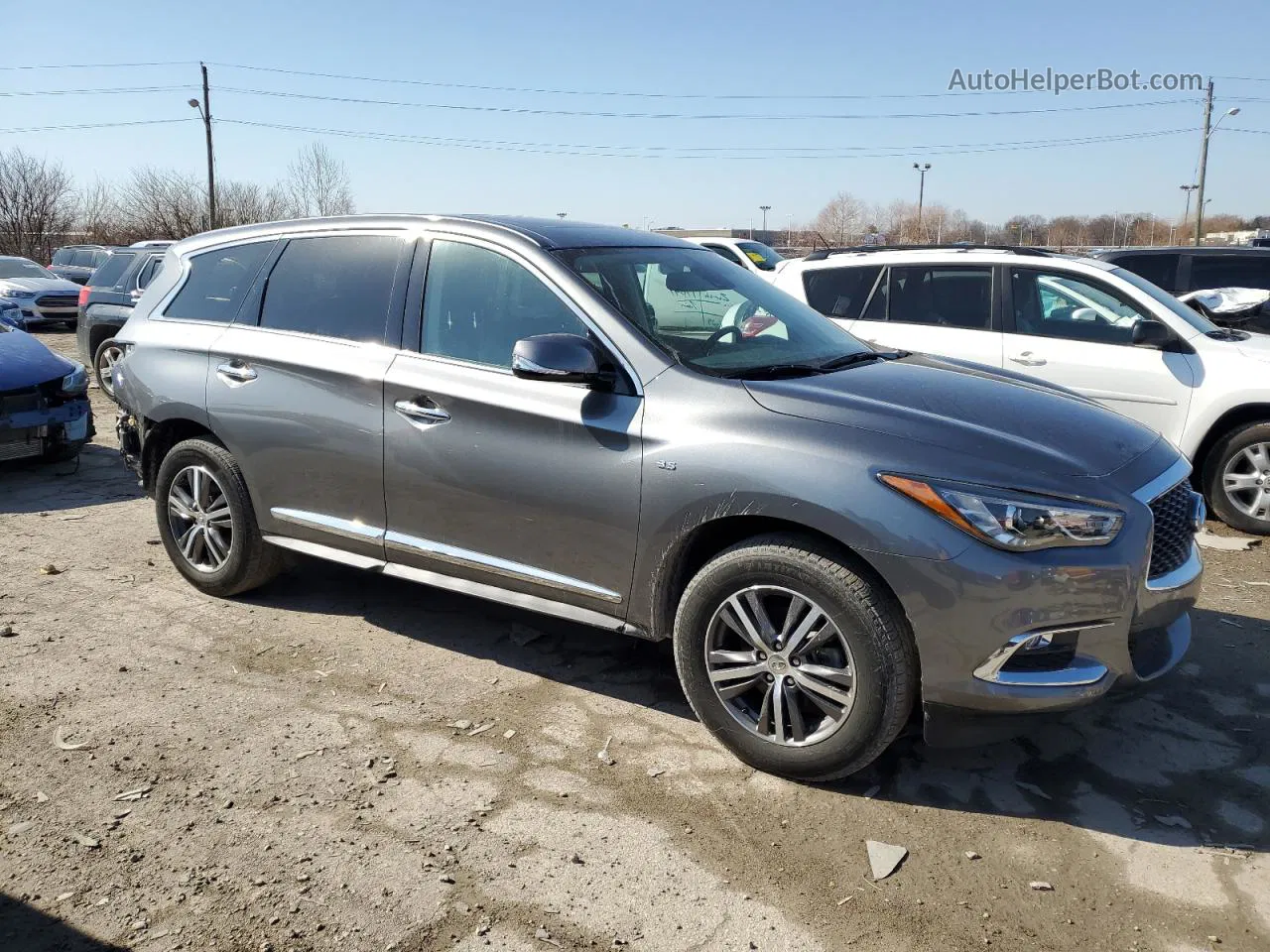 2020 Infiniti Qx60 Luxe Gray vin: 5N1DL0MMXLC530626