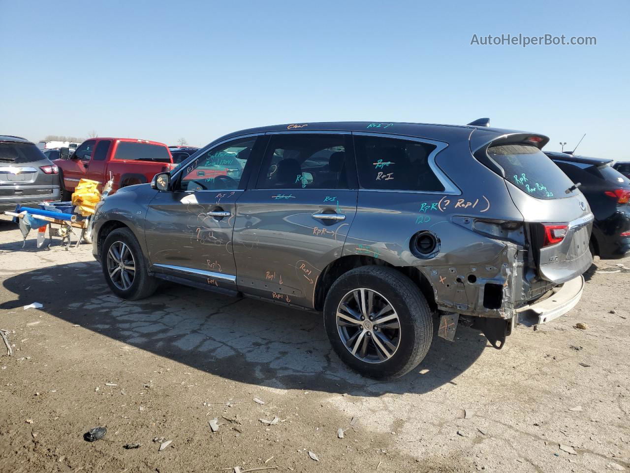 2020 Infiniti Qx60 Luxe Серый vin: 5N1DL0MMXLC530626