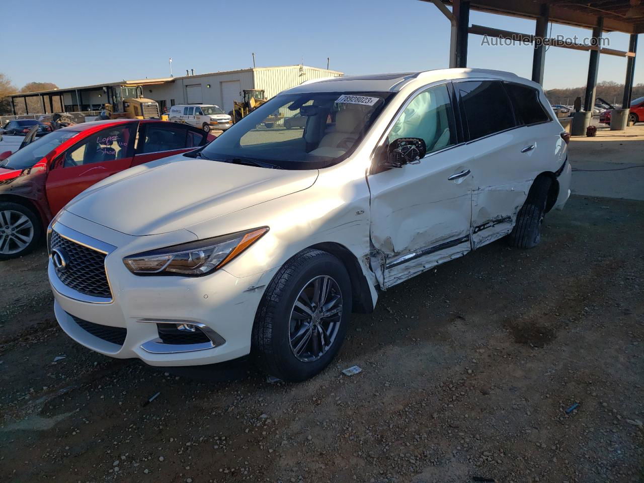 2017 Infiniti Qx60  Белый vin: 5N1DL0MN0HC530781