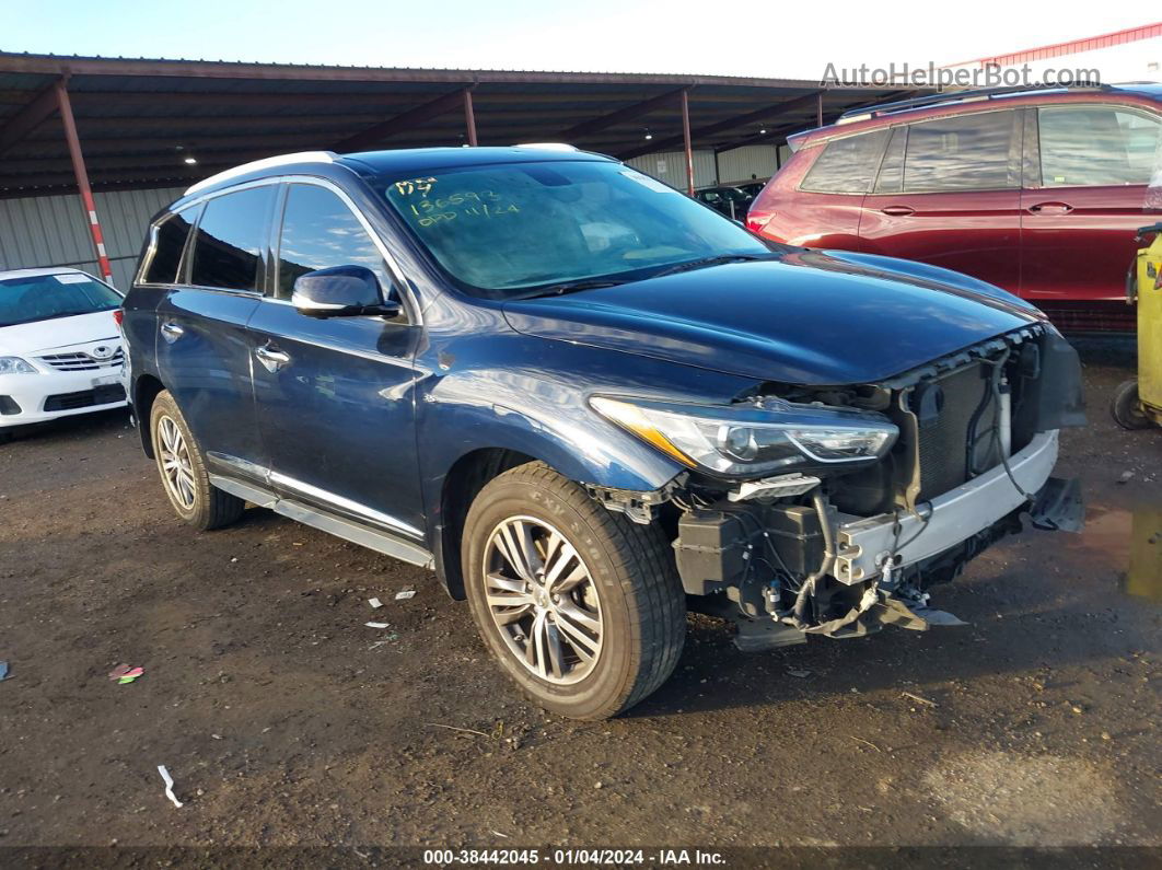 2017 Infiniti Qx60 Синий vin: 5N1DL0MN0HC553848