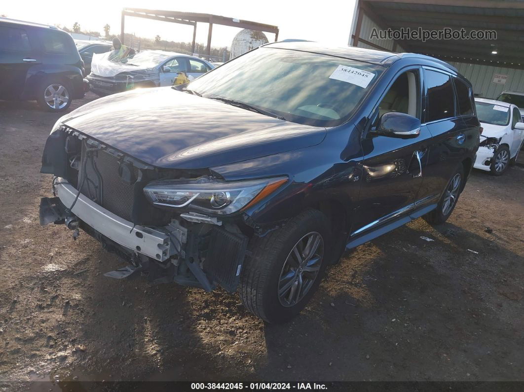 2017 Infiniti Qx60 Синий vin: 5N1DL0MN0HC553848