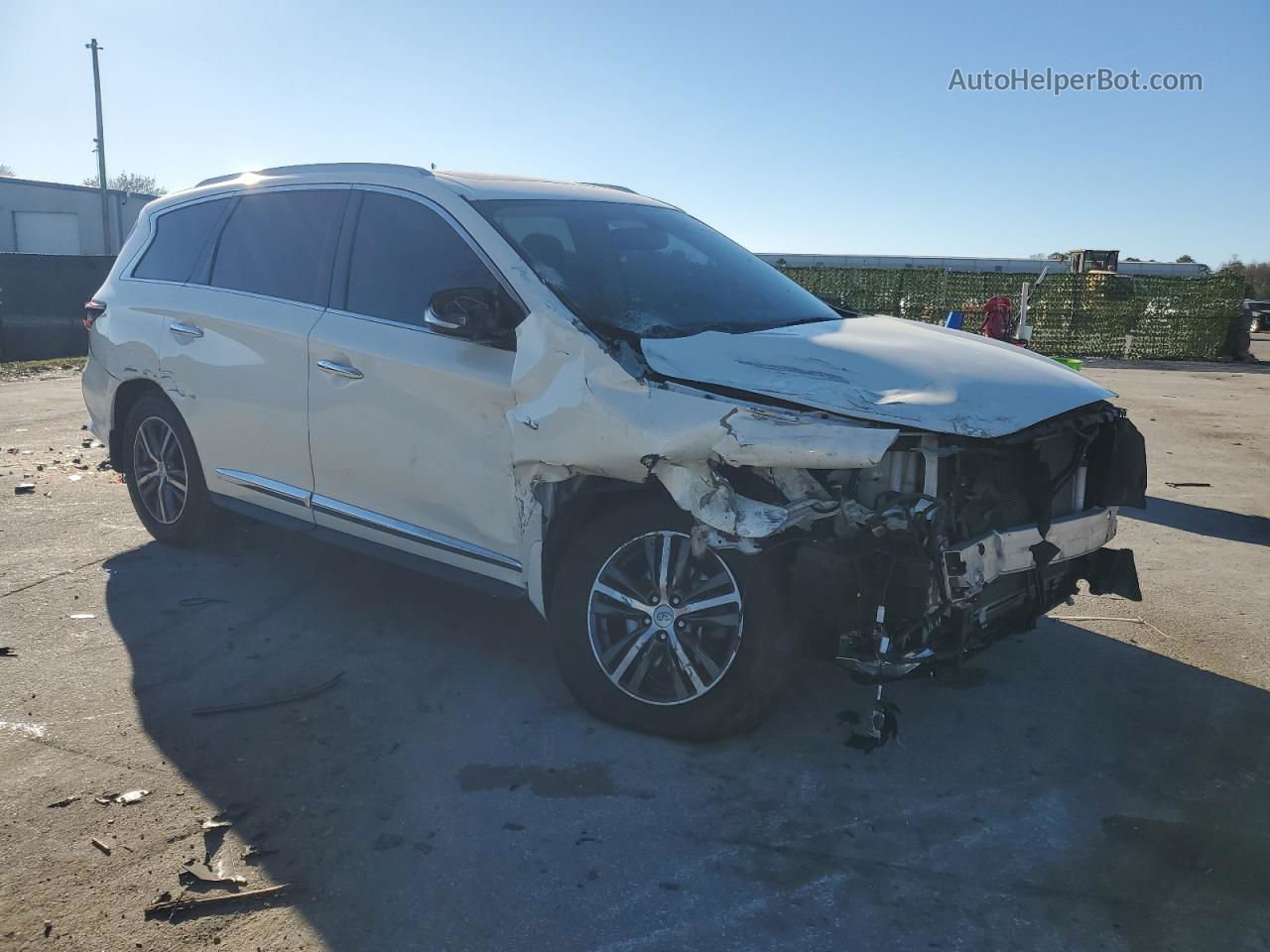 2017 Infiniti Qx60  White vin: 5N1DL0MN0HC558452