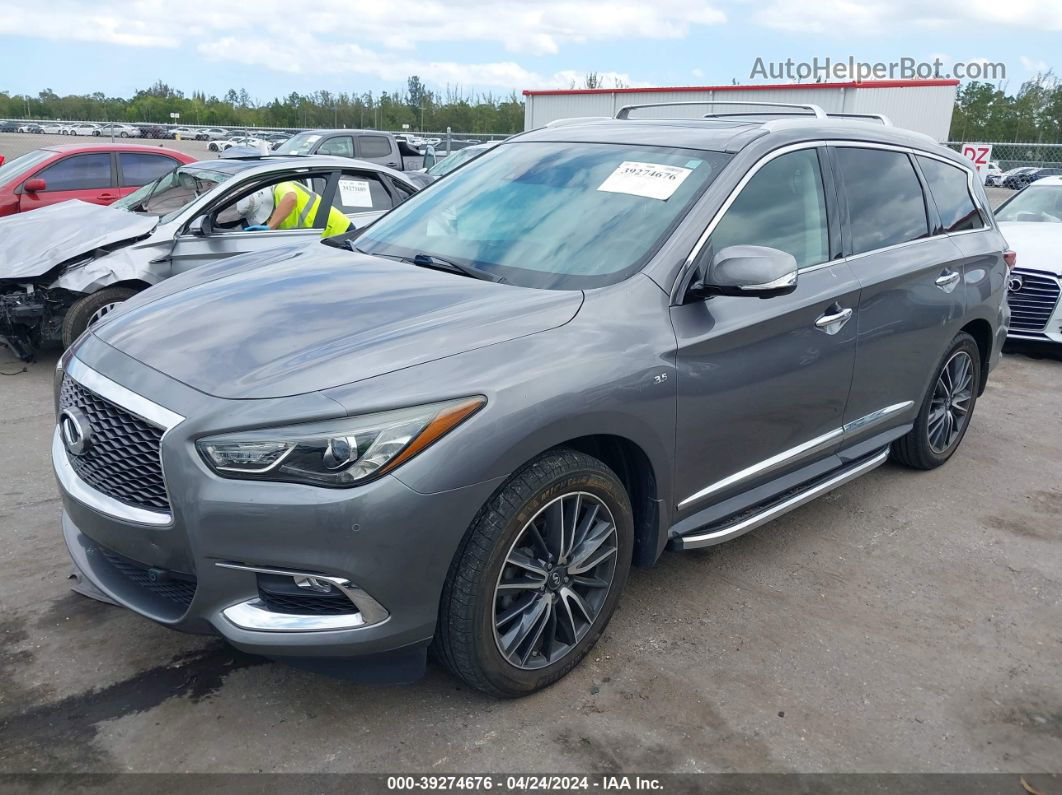 2017 Infiniti Qx60   Gray vin: 5N1DL0MN0HC560105