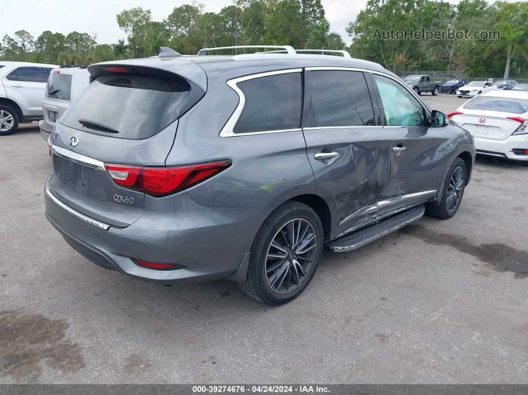 2017 Infiniti Qx60   Gray vin: 5N1DL0MN0HC560105