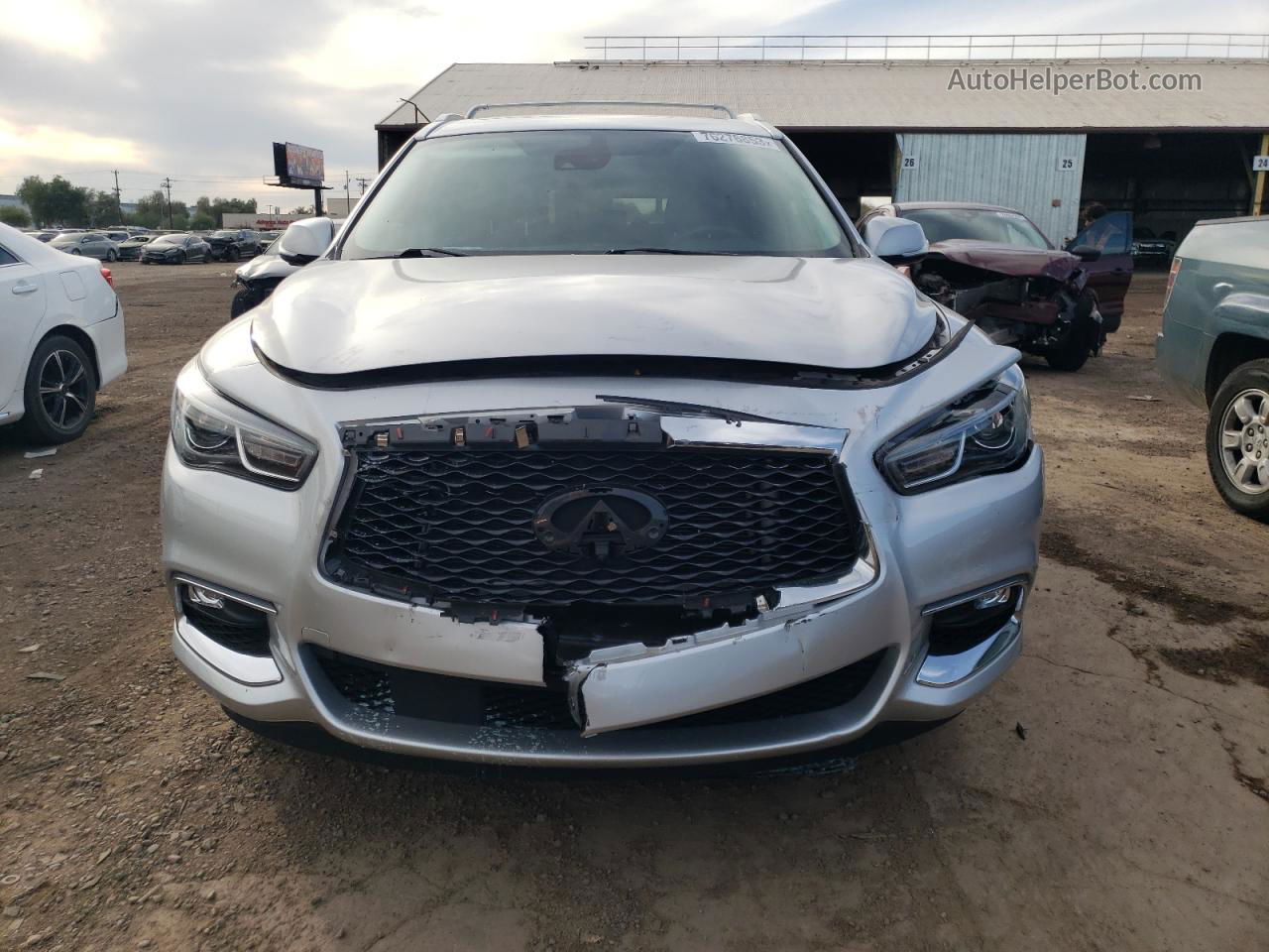 2020 Infiniti Qx60 Luxe Silver vin: 5N1DL0MN0LC516405