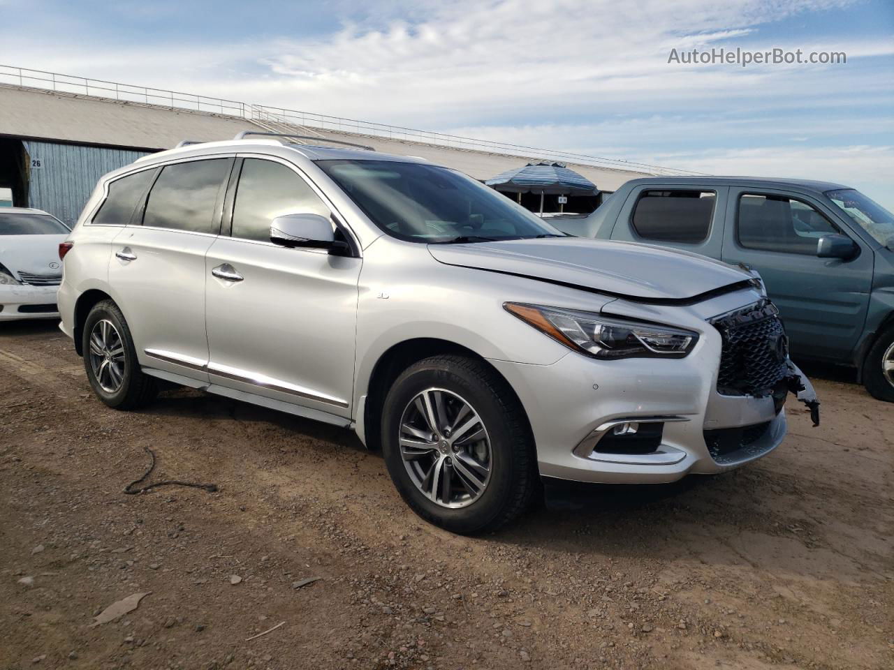 2020 Infiniti Qx60 Luxe Silver vin: 5N1DL0MN0LC516405