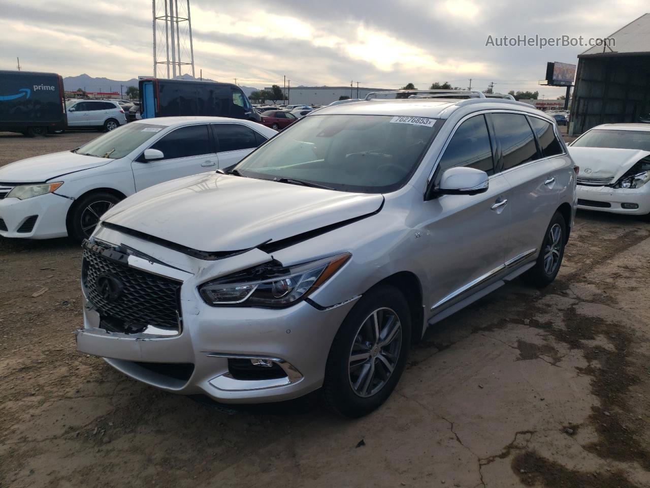 2020 Infiniti Qx60 Luxe Silver vin: 5N1DL0MN0LC516405