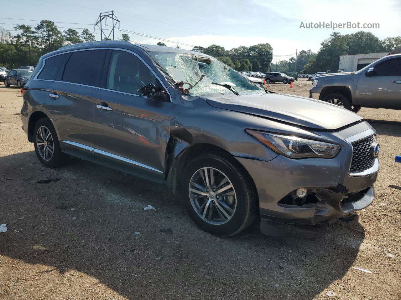 2017 Infiniti Qx60  Gray vin: 5N1DL0MN1HC502973