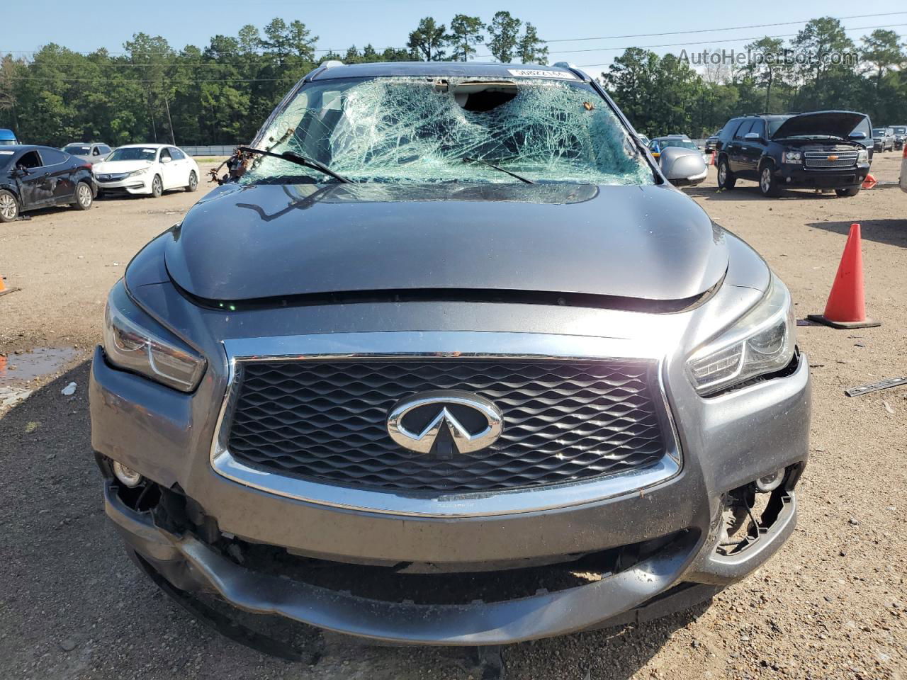 2017 Infiniti Qx60  Серый vin: 5N1DL0MN1HC502973