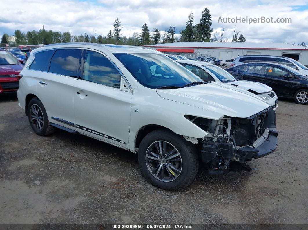 2017 Infiniti Qx60   White vin: 5N1DL0MN1HC543801