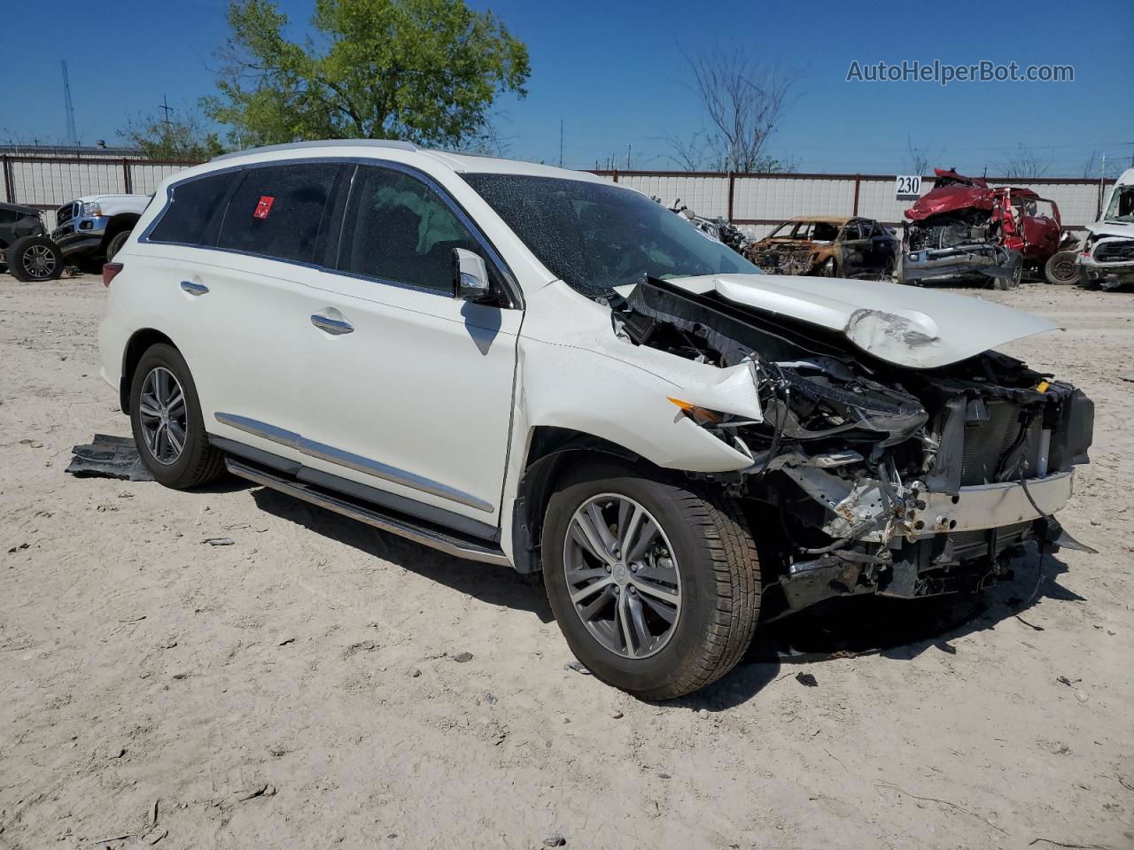 2017 Infiniti Qx60  White vin: 5N1DL0MN2HC527302