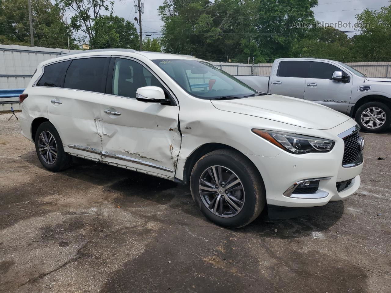 2017 Infiniti Qx60  White vin: 5N1DL0MN2HC546206