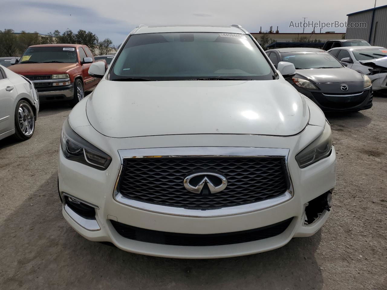 2017 Infiniti Qx60  White vin: 5N1DL0MN2HC555262