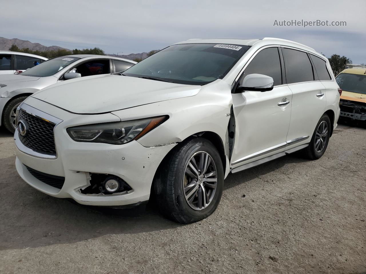 2017 Infiniti Qx60  White vin: 5N1DL0MN2HC555262