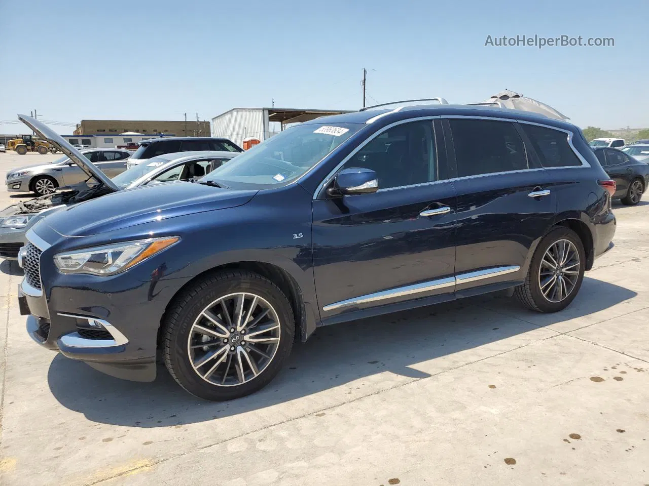 2020 Infiniti Qx60 Luxe Синий vin: 5N1DL0MN2LC547137