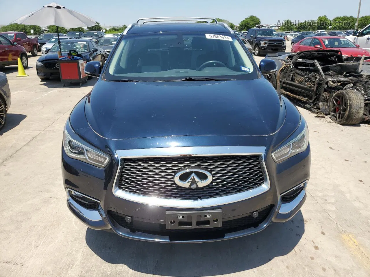 2020 Infiniti Qx60 Luxe Синий vin: 5N1DL0MN2LC547137