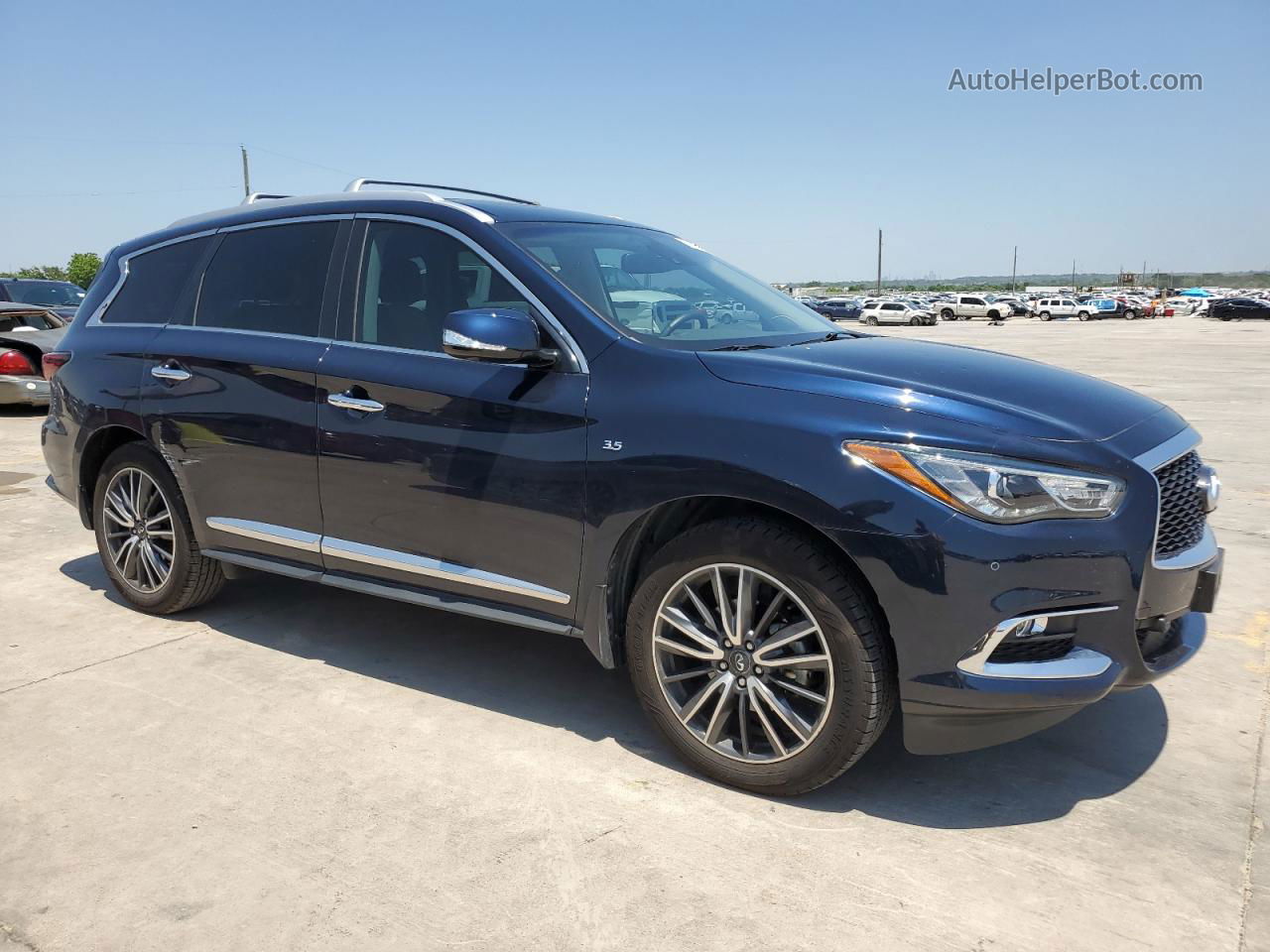 2020 Infiniti Qx60 Luxe Синий vin: 5N1DL0MN2LC547137