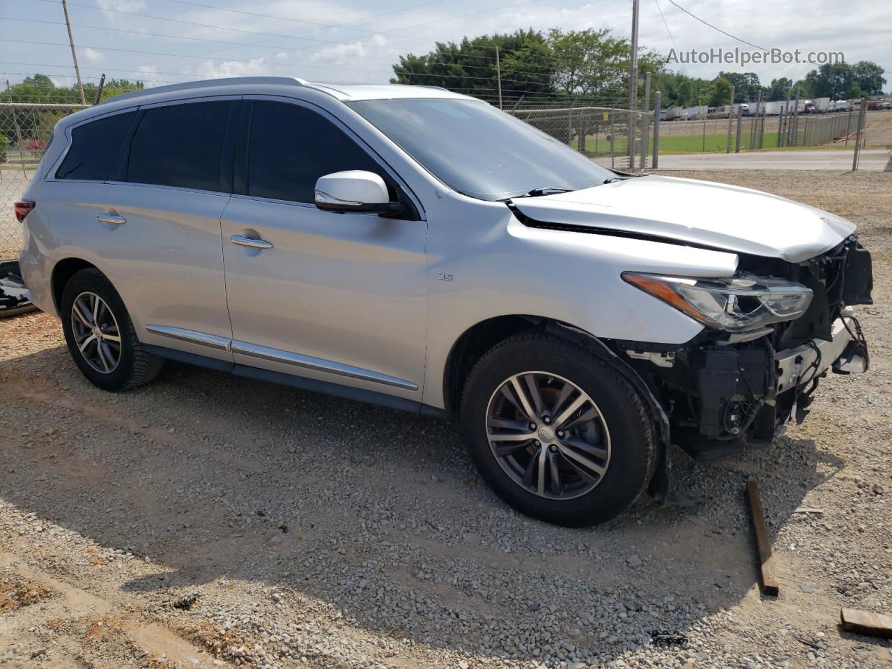 2017 Infiniti Qx60  Silver vin: 5N1DL0MN3HC545677