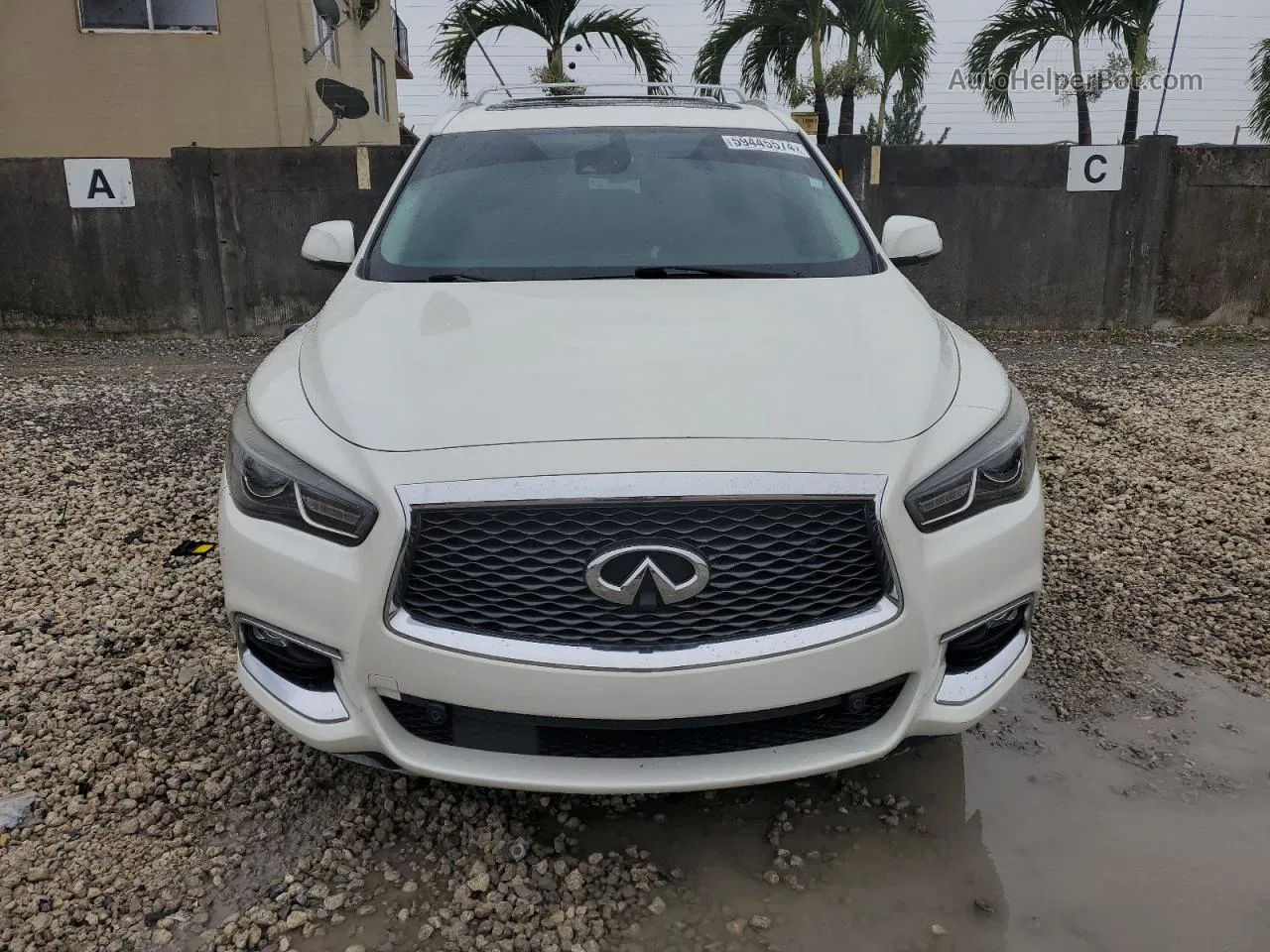 2017 Infiniti Qx60  White vin: 5N1DL0MN3HC551950