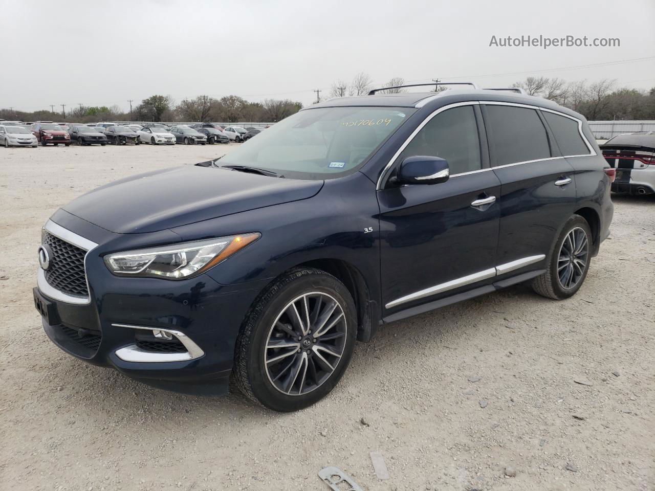 2020 Infiniti Qx60 Luxe Синий vin: 5N1DL0MN3LC545557