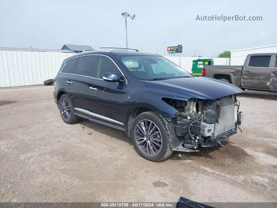 2017 Infiniti Qx60   Синий vin: 5N1DL0MN4HC501249