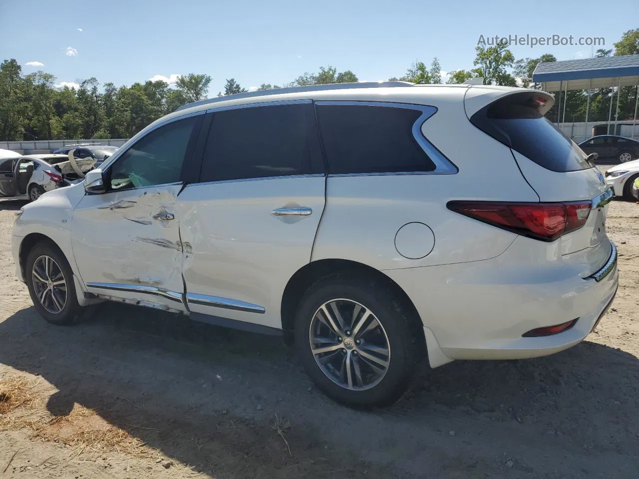 2017 Infiniti Qx60  White vin: 5N1DL0MN4HC506452