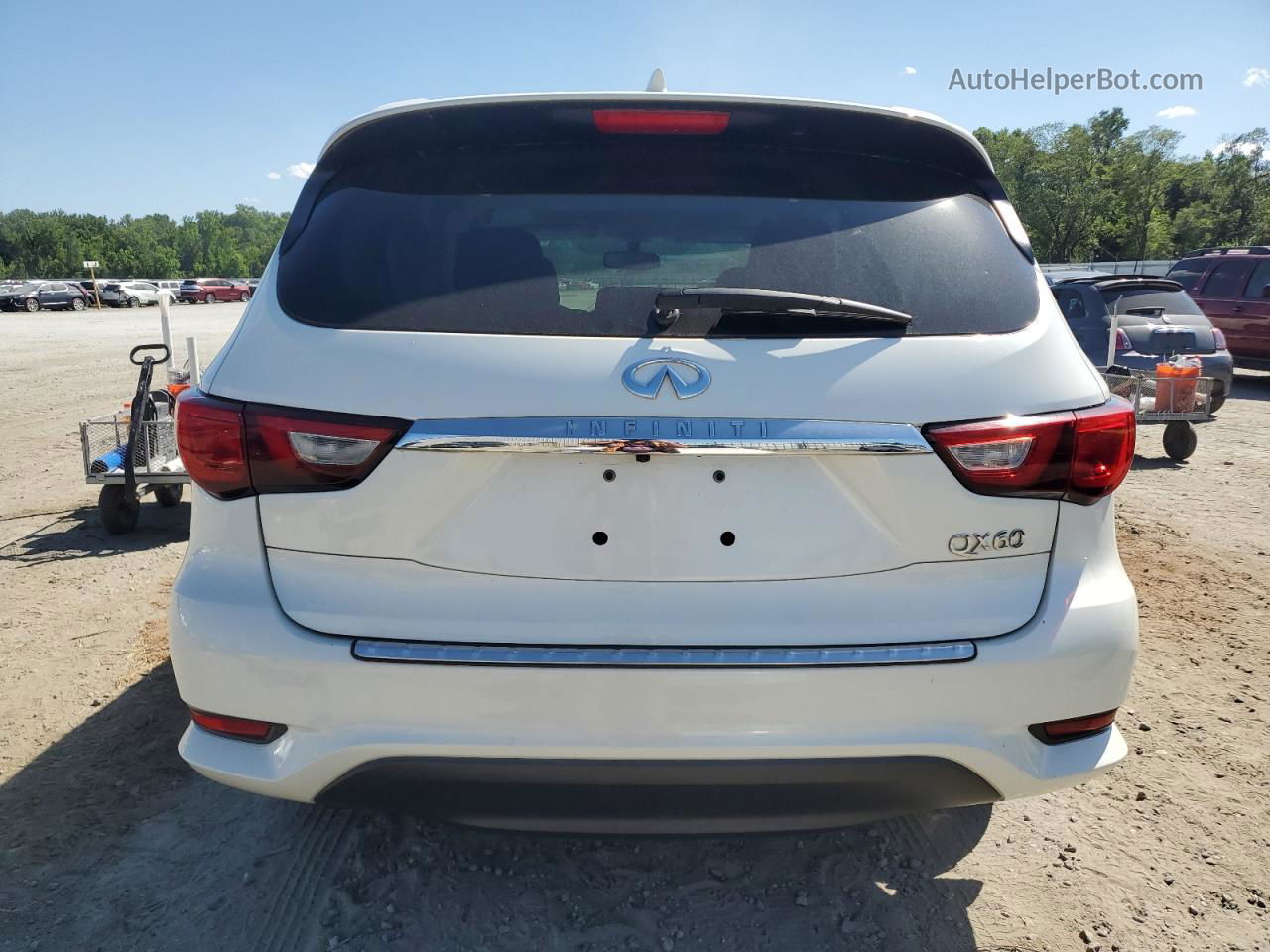 2017 Infiniti Qx60  White vin: 5N1DL0MN4HC506452