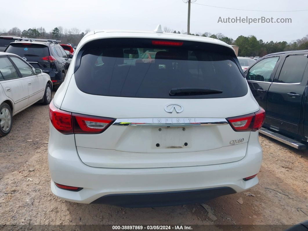 2017 Infiniti Qx60   White vin: 5N1DL0MN4HC511196