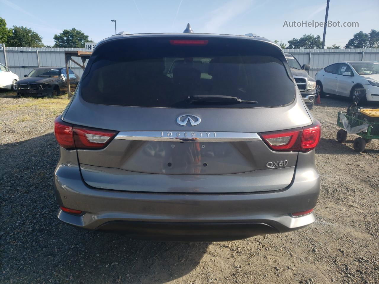 2017 Infiniti Qx60  Gray vin: 5N1DL0MN4HC527348