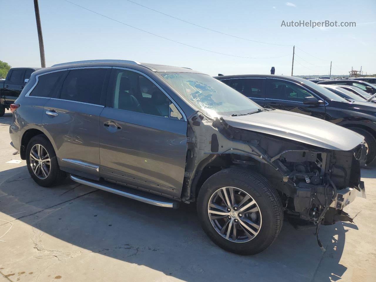 2017 Infiniti Qx60  Gray vin: 5N1DL0MN4HC557305